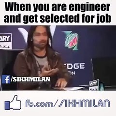 when an engineer gets job...he not believe that even hahahahhah