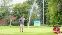 Gushing Water Pipe On Golf Course