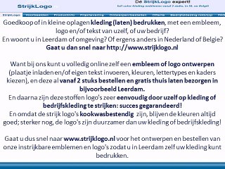 Kleding bedrukken Leerdam