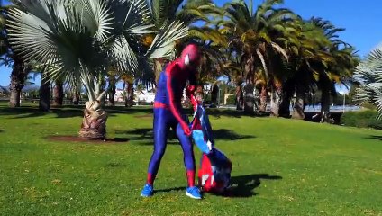 Spiderman vs Venom vs Frozen Elsa - Spiderman Dream in Real Life - Superheroes Movie