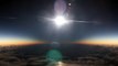 Une éclipse totale de soleil filmée d'un avion en vol au dessus de l'Australie !