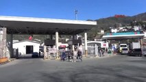Artvin Uluslararası Nakliyeciler Gürcistan?ı Protesto İçin Sarp Sınır Kapısını Tır Geçişlerine...