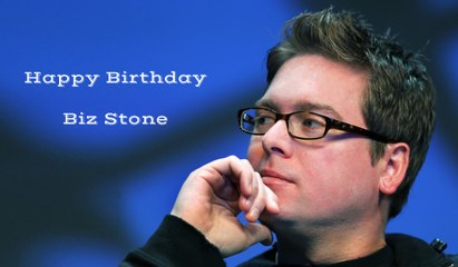Happy Birthday to @biz stone, Co-founder of @twitter & @jelly