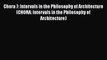 Read Chora 7: Intervals in the Philosophy of Architecture (CHORA: Intervals in the Philosophy