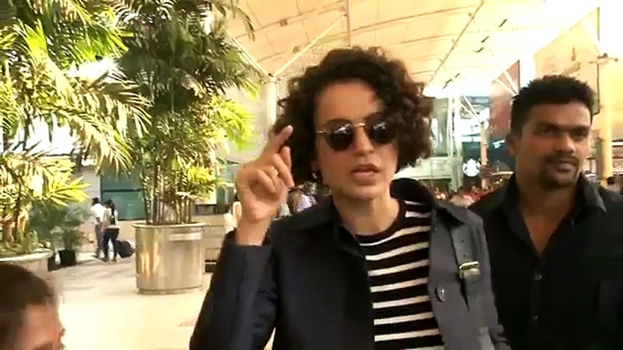 Shahid Kapoor and Kangana Ranaut spotted at Mumbai Airport! (Comic FULL HD 720P)