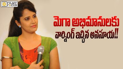 Anchor Anasuya Serious Warning to Mega Fans