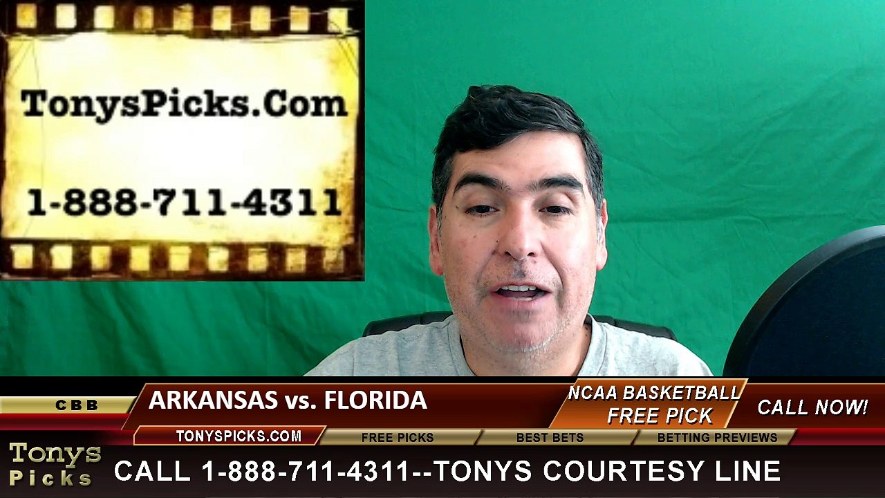 College Basketball Free Pick Florida Gators vs. Arkansas Razorbacks Prediction Odds Preview 3-10-2016