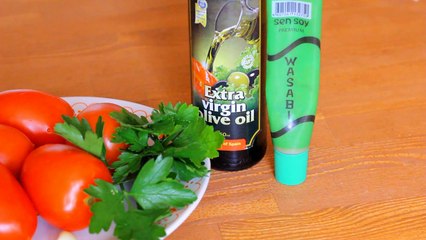 Салат из помидор с сыром фета