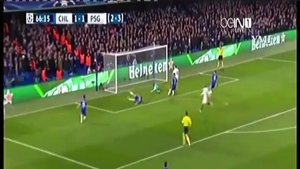 Ibrahimovic Goal - Chelsea Vs PSG 1 - 2 (2nd Leg) Champions League 9-3-2016