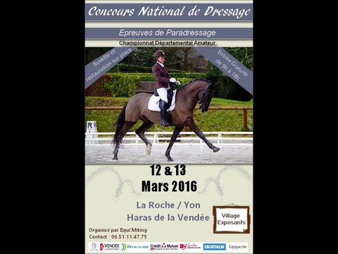 Concours National de Dressage Haras de la Vendée La Roche sur Yon