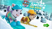 Paw Patrol Snow Slide- New Games For Kids- Games Baby