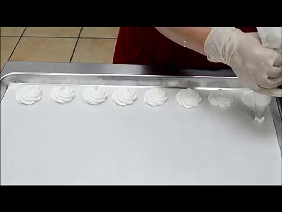 Chef Making Meringues - Meringue Cookies