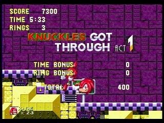 Launch Base Zone Act 2 Knuckles