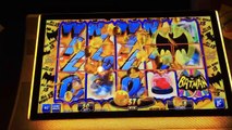 NEW Aristocrat BATMAN slot machine Live Play, Nice Win, Bonus