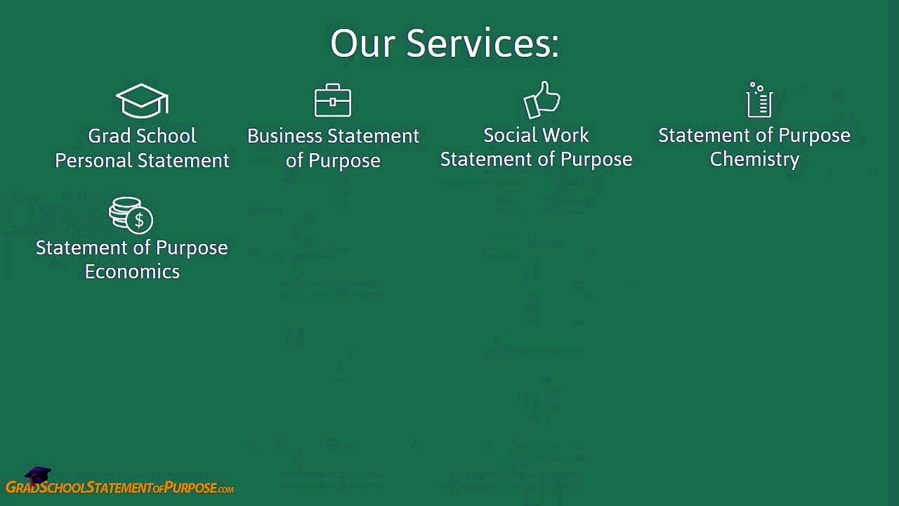 Writing a Statement of Purpose for Graduate School