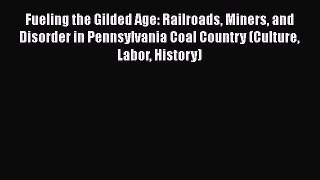 Read Fueling the Gilded Age: Railroads Miners and Disorder in Pennsylvania Coal Country (Culture