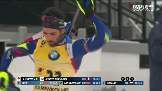 Biathlon - ChM (H) - Oslo - Individuel : Martin Fourcade champion du monde, son 4e titre à Oslo
