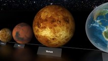 Paragone di grandezza tra i pianeti del sistema solare e alcune delle stelle conosciute