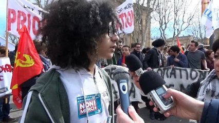 Manifestation contre le projet de loi de réforme du code du travail