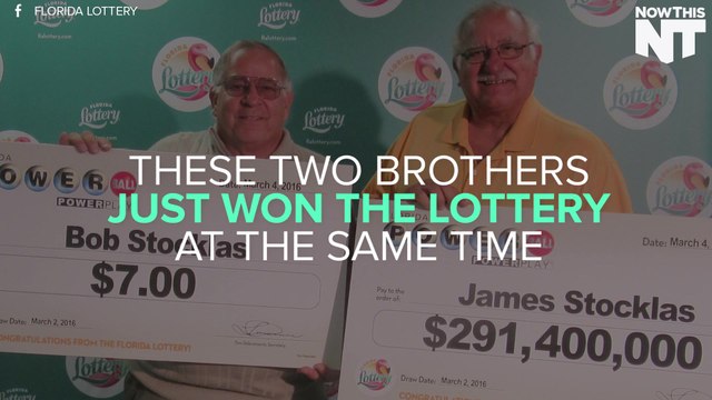 These Two Brothers Just Won The Lottery At The Same Time