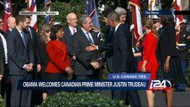 Obama welcomes Canadian Prime Minister Justin Trudeau