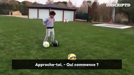 Séance d'entrainement personnalisée de Cristiano Ronaldo avec son fils !
