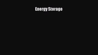 Read Energy Storage Ebook Free