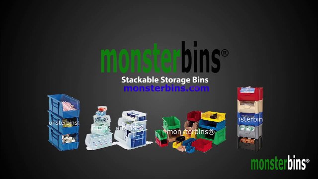 MonsterBins - Stackable Storage Bins
