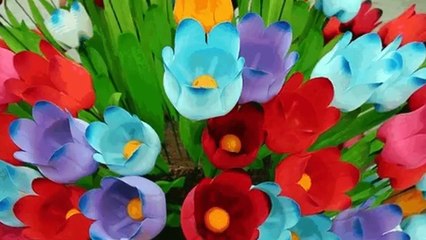 Цветы из пластиковых бутылок
