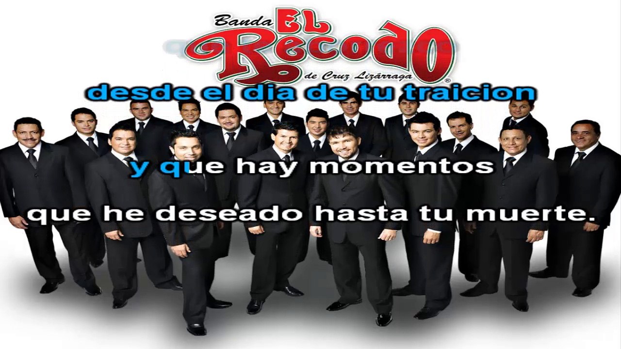 Banda El Recodo - Aca entre nos - karaoke letra
