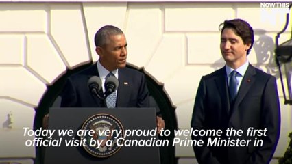 President Obama And Justin Trudeau Argue About Hockey
