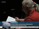 Oposición venezolana insiste en la renuncia del pdte. Maduro