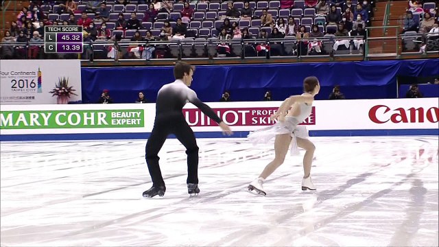 Elisabeth PARADIS / Francois-Xavier OUELLETTE - Free dance FD - ISU Four Continents Championships 2016