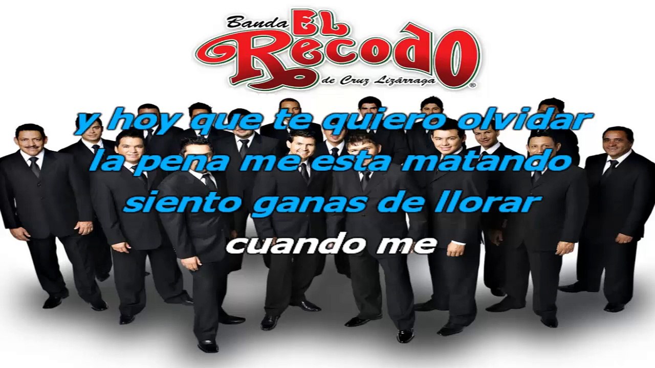 Banda el Recodo - Tiro de Gracia - karaoke letra
