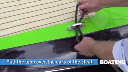 How to Belay a Dock Line Loop to a Cleat