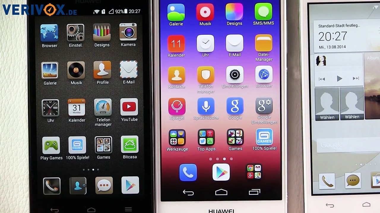 Im Vergleich: Huawei Ascend P7 Mini vs Ascend P7 vs Ascend G6