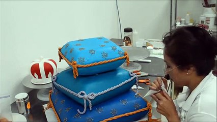 Step by Step decorating Pillow cake - How to Make Princess Pillow Cake