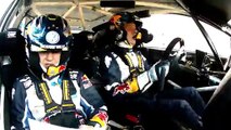 Le pilote Sébastien Ogier évite des vaches de justesse au Rallye du Mexique