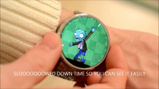 Moto 360 Android Wear Lollipop 5.0 Update In depth First Look with New Custom Watch Face A