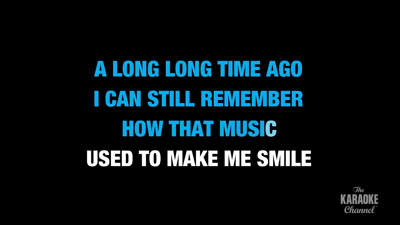 American Pie in the Style of Don McLean karaoke video with lyrics (with lead vocal)