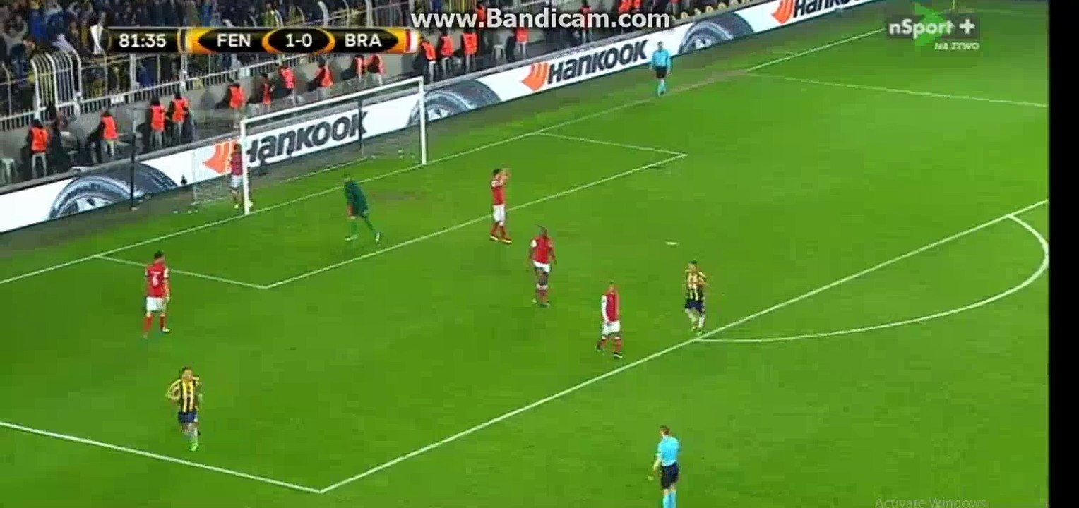 Mehmet Topal 1:0 HD | Fenerbahce - Braga 10-03-2016