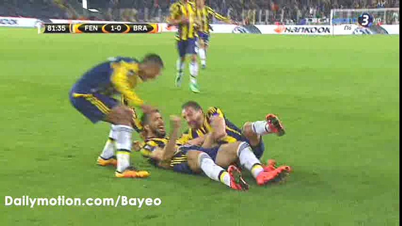 Mehmet Topal Goal HD - Fenerbahce 1-0 Braga - 10-03-2016