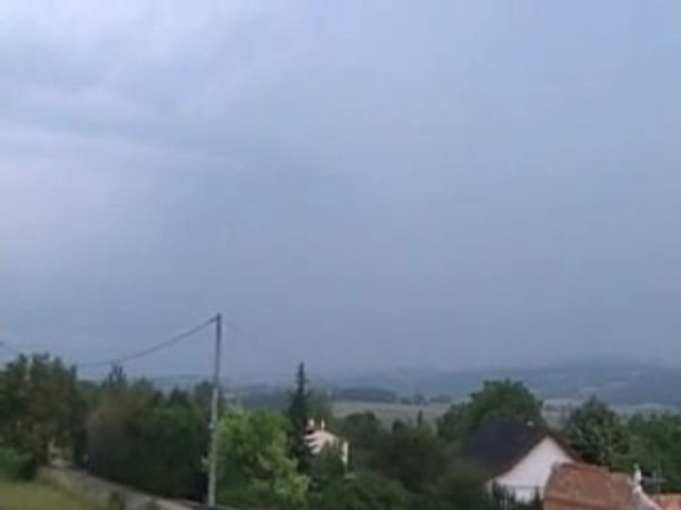Premier orage de l'année