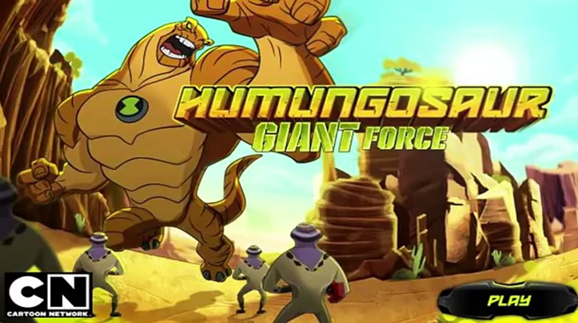 ⁣Ben 10 Humungousaur Giant Force-Cartoon Network Game