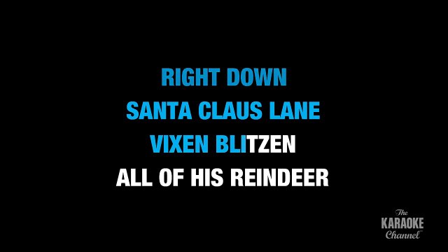 Here Comes Santa Claus in the Style of Elvis Presley karaoke video with lyrics (with lead vocal)
