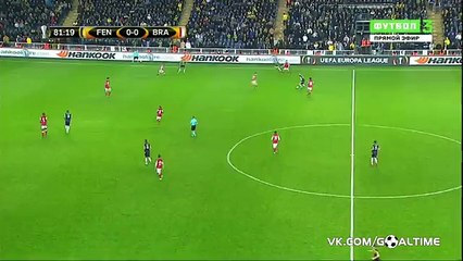 Mehmet Topal Goal - Fenerbahce 1 - 0 Braga - 10/03/2016 HD