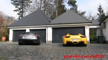 Ferrari 599 GTO and 458 Spider: LOUD rev battle ! 1080p HD
