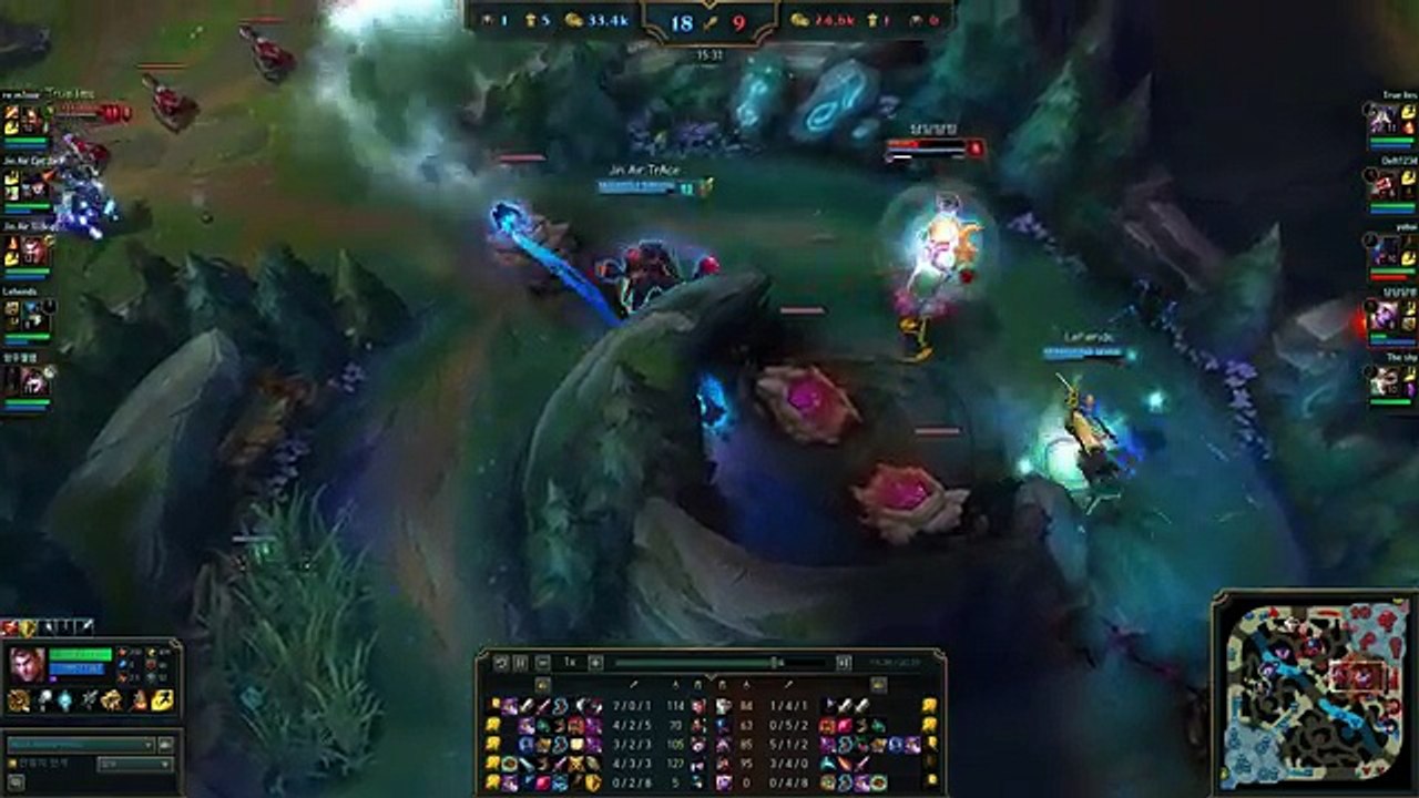 Jin Air TrAce - Jayce vs Riven - The shy, KR LOL SoloQ Highlights