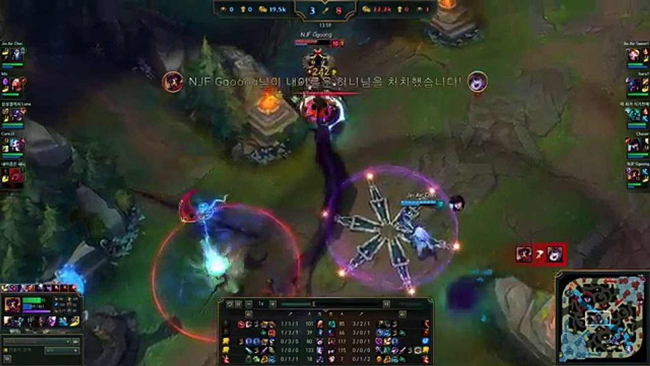 NJF Ggoong - Viktor vs Lulu - KR LOL Challenger 736LP