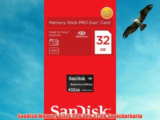 Download Video: SanDisk Memory Stick PRO Duo 32 GB Speicherkarte